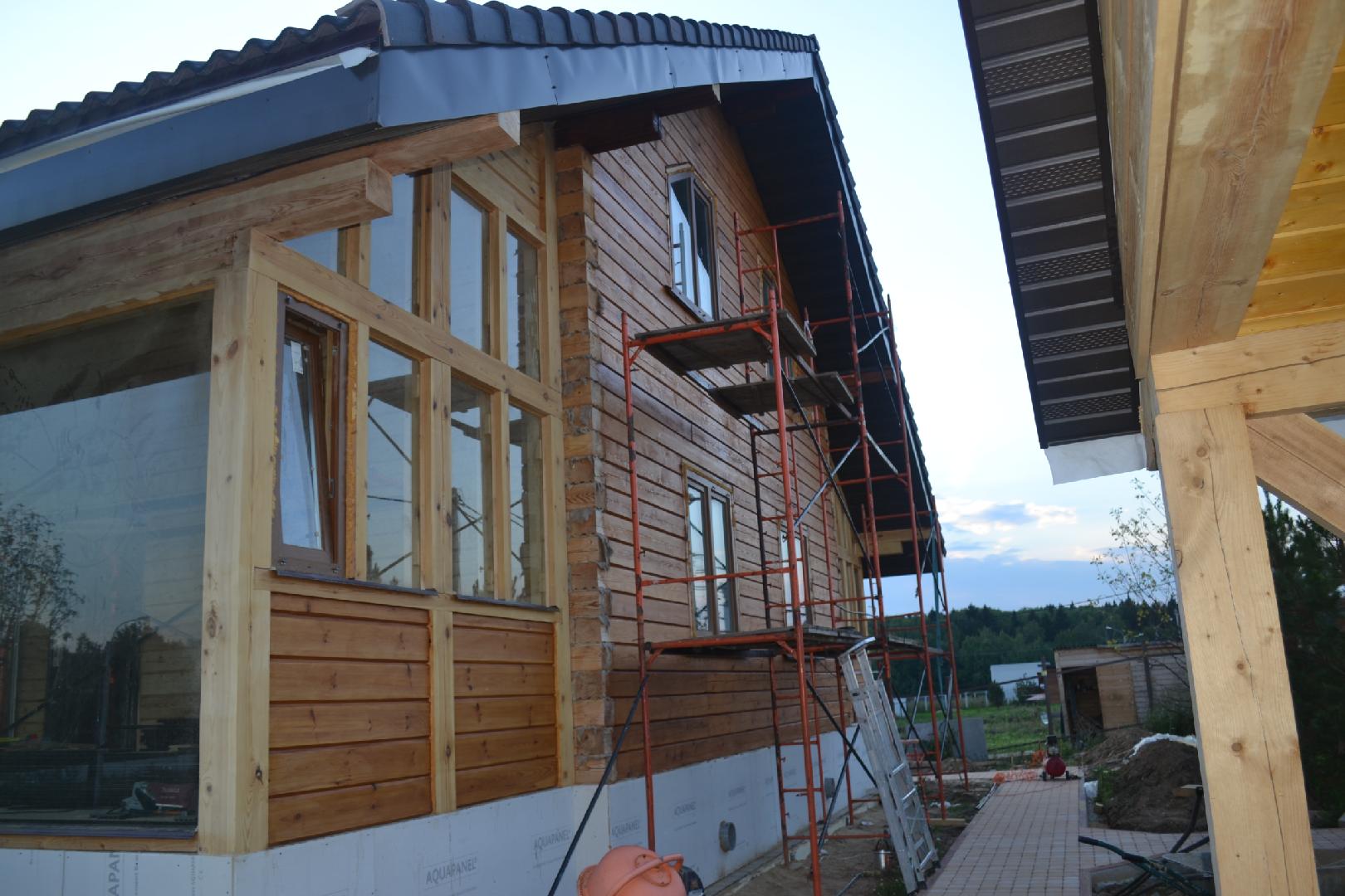 Покраска деревянного дома в Уфе
