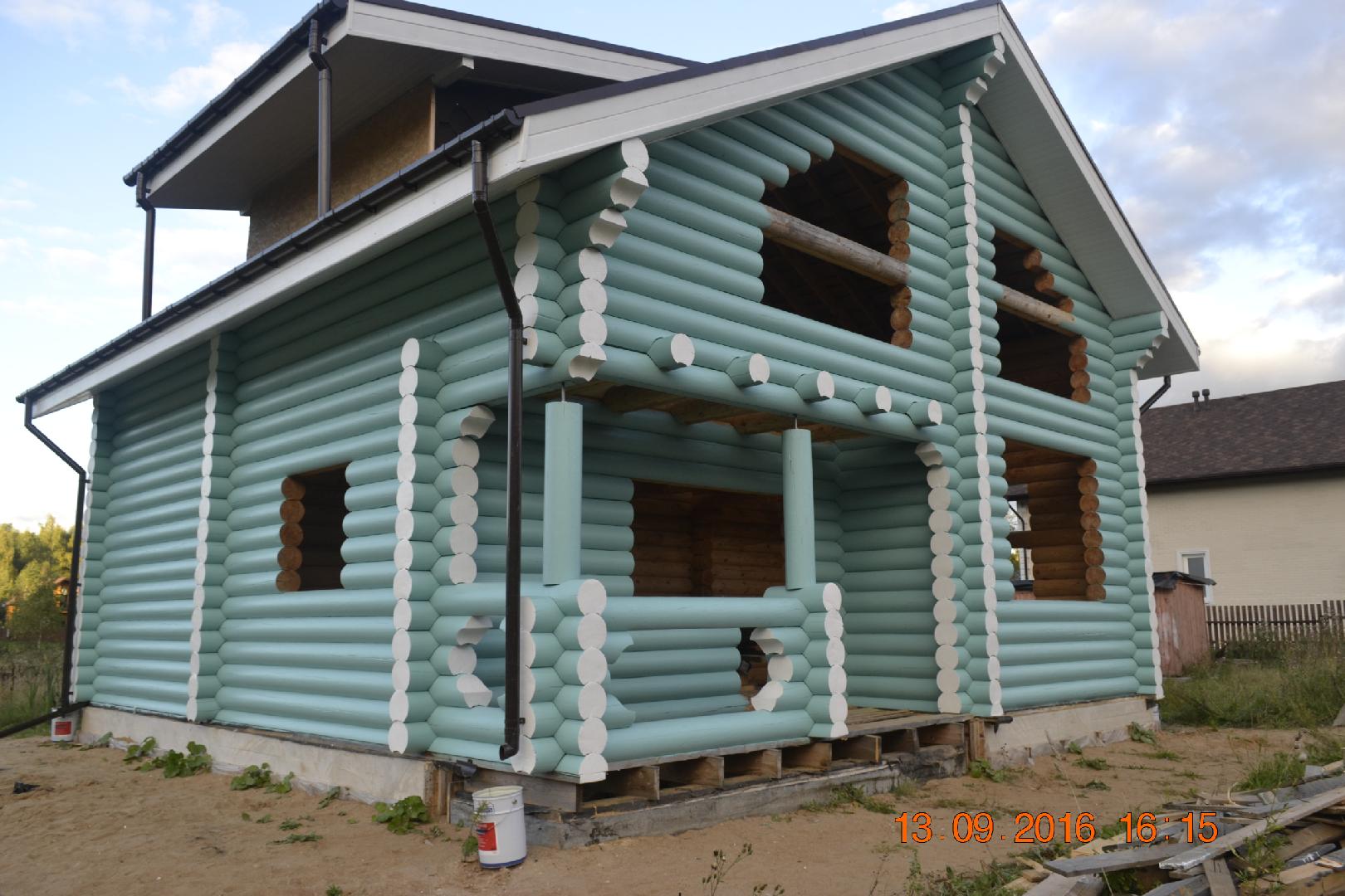 покраска деревянного дома уфа