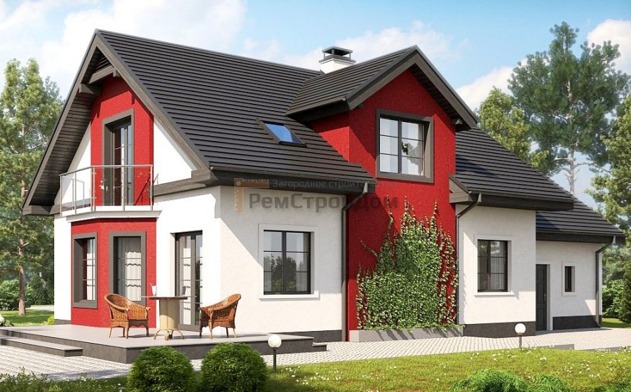 Проект дома из газобетонных блоков 232.8 м2