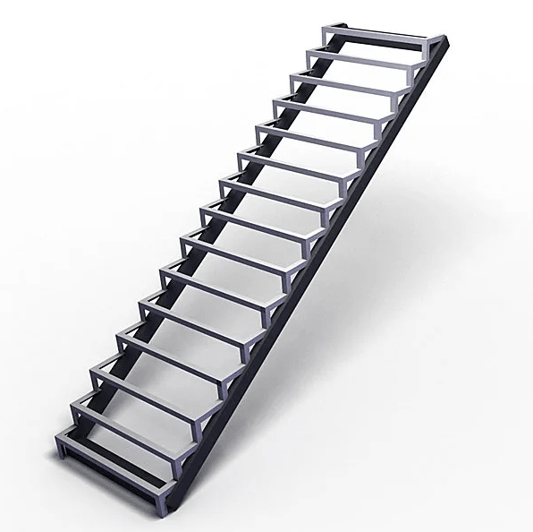 Лестницы на металлическом каркасе. 